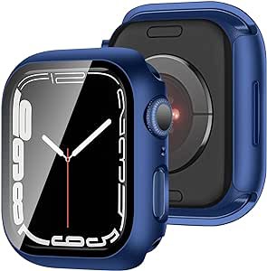 アップルウォッチ カバー Apple Watch カバー 45mm 対応 ケース PC+ガラス 一体型 スマートウォッチ 保護 ケース 対応 アップルウォッチ9