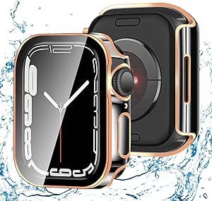 【2枚】 アップルウォッチ カバー 44mm 対応 AppleWatch ケース ツートンカラー メッキ 光沢 スマートウォッチ 保護 ケース 耐衝撃 全面