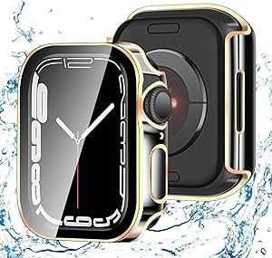 送料無料 【2枚】 アップルウォッチ カバー 44mm 対応 AppleWatch ケース ツートンカラー メッキ 光沢 スマートウォッチ 保護 ケース 耐