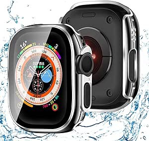 アップルウォッチ カバー 49mm 対応 AppleWatch ケース ツートンカラー メッキ 光沢 スマートウォッチ 保護 ケース 耐衝撃 全面保護 超薄