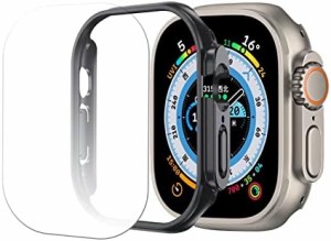 送料無料 Apple Watch Series ultra ケース 49mm 耐衝撃 超薄型 ハードPC ケース オールラウンド エッジ 保護 フレームシェル 添付 2Pcs 