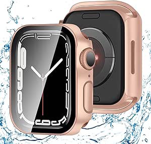アップルウォッチ カバー Apple Watch カバー 45mm 対応 ケース 3D 直角エッジ デザイン 耐衝撃 全面保護 超薄型 スマートウォッチ 保護 