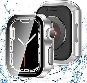 アップルウォッチ カバー Apple Watch カバー 45mm 対応 ケース 3D 直角エッジ デザイン 耐衝撃 全面保護 超薄型 スマートウォッチ 保護 