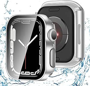 アップルウォッチ カバー Apple Watch カバー 44mm 対応 ケース 3D 直角エッジ デザイン 耐衝撃 全面保護 超薄型 スマートウォッチ 保護 