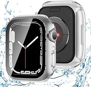 アップルウォッチ カバー Apple Watch カバー 45mm 対応 ケース PC+ガラス 一体型 スマートウォッチ 保護 ケース 対応 アップルウォッチ9