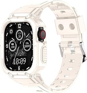 Apple Watch バンド 45mm 44mm 42mm ベルト 金属 ケース 一体型 Apple Watch Ultra2 Ultra SE2 SE 9 8 7 6 5 4 3 2 1ケース 耐衝撃 耐久