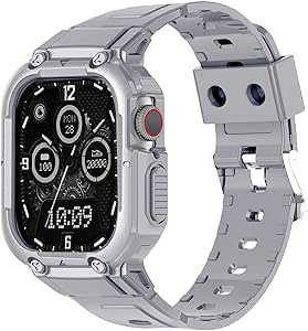 Apple Watch バンド 41mm 40mm 38mm ベルト 金属 ケース 一体型 Apple Watch Ultra2 Ultra SE2 SE 9 8 7 6 5 4 3 2 1ケース 耐衝撃 耐久