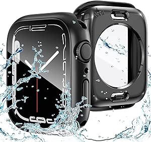 アップルウォッチ カバー Apple Watch カバー 44mm 対応 ケース 360 完全防水 AppleWatch IP68完全防水 保護 ケース 対応 アップルウォッ