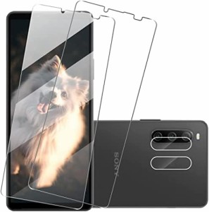 【お得なセット】 Xperia 10 IV 保護フィルム ガラスフィルム (2枚入)＋ カメラフィルム (2枚入) 高透過率 エクスペリア SOG07 SO-52C 強