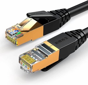 LANケーブル CAT8 カテゴリー8 超高速 RJ45 コネクタ 有線lan フラット らんケーブル 40Gbps/2000MHz CAT8準拠 イーサネットケーブル ラ