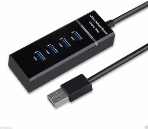USB ハブ 3.0 4ポート 増設 usbポート usb 延長ケーブル USB拡張 5Gbps 高速転送 ノートPC対応 小型 軽量 在宅勤務 Windows 7/ 8/9/10 Vi
