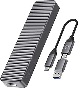 M.2 SSD 外付けケース SATA/NVME両対応 10Gbps M.2 NVMe SSD ケース M-Key/B+M Key対応 USB Type-C 3.2 Gen 2 アルミ材質 高放熱 UASP&Tr