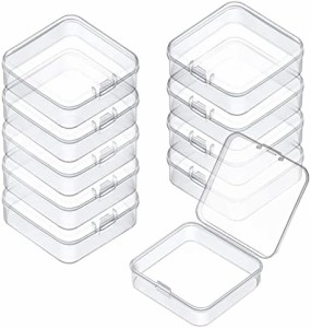 小分けケース 10個セット 5.4*5.4*2cm 透明 プラスチック製 小物入れ 収納ケース ミニケース アクセサリーケース プラスチックケース 正