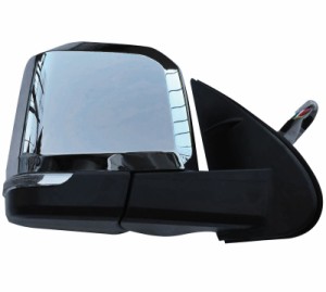 ハイエース レジアスエース 200系1-6型デザイン メッキ ドアミラー LED ウインカー付き 電動格納 サイドミラー 右側運転席側 JP-DR-HS-R