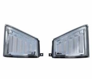 いすゞ07エルフハイキャブワイドキャブ用シーケンシャルウインカーLEDウインカーレンズコーナーレンズ左右 JP-T014L-LED+JP-T014R-LED