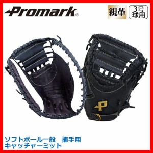 Promark プロマーク　グラブ　グローブ　ソフトボール一般　捕手用　キャッチャーミット　ブラック×ホワイト　PCMS-4821W