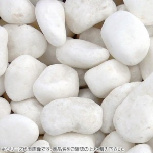 マツモト産業 ヤマト天然砂利・玉砂利 白仙 3分 10〜12mm 内外 20kg