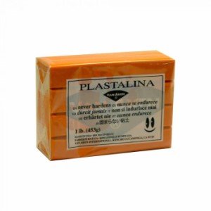 MODELING CLAY モデリングクレイ PLASTALINA プラスタリーナ 粘土　オレンジ　1Pound　3個セット