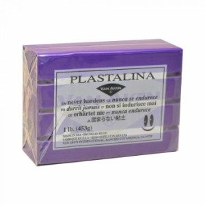 MODELING CLAY モデリングクレイ PLASTALINA プラスタリーナ 粘土　ヴァイオレット　1Pound　3個セット