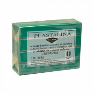 MODELING CLAY モデリングクレイ PLASTALINA プラスタリーナ 粘土　グリーン　1Pound　3個セット