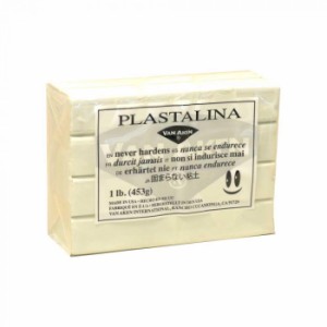 MODELING CLAY モデリングクレイ PLASTALINA プラスタリーナ 粘土　ホワイト　1Pound　3個セット