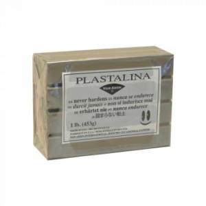 MODELING CLAY モデリングクレイ PLASTALINA プラスタリーナ 粘土　グレイ　1Pound　3個セット