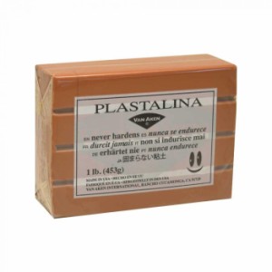 MODELING CLAY モデリングクレイ PLASTALINA プラスタリーナ 粘土　ブラウン　1Pound　3個セット