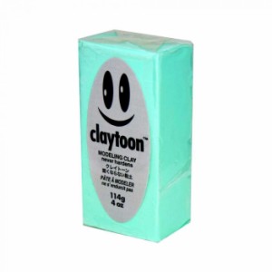 MODELING CLAY モデリングクレイ claytoon クレイトーン カラー油粘土　ミント　1 4bar 1 4Pound 6個セット