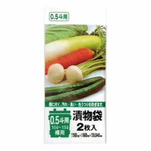 ジャパックス 漬物袋 0.5斗用 10L〜15L 透明 2枚×10冊×12袋 TK01