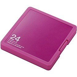 ELECOM [CMC-SDCPP24PN] メモリカードケース/インデックス台紙付き/SD12枚+microSD12枚収納/ピンク