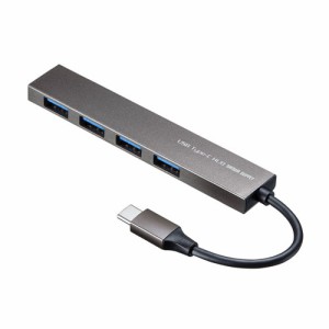 サンワサプライ [USB-3TCH25SN] USB Type-C 4ポートスリムハブ