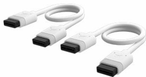 コルセア(メモリ) [CL-9011128-WW] iCUE LINK Cable 2x 200mm with Straight connectors White