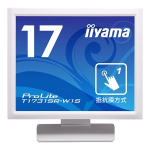 iiyama [T1731SR-W1S] タッチパネル液晶ディスプレイ 17型 / 1280x1024 / D-sub、HDMI、DisplayPort / ホワイト / スピーカー:あり / …