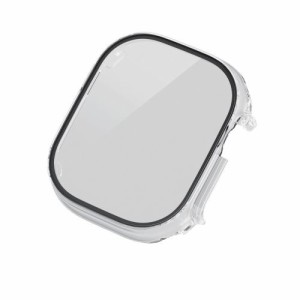 ELECOM [AW-22CFCGOCCR] Apple Watch Ultra 49mm用フルカバーケース/プレミアムガラス/ゴリラ/セラミックコート/クリア