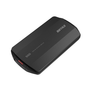 バッファロー [SSD-PHP4.0U3-BA] PC対応 USB3.2(Gen2)対応 高速モデル Type-A/C対応 SSD 4.0TB ブラック