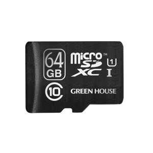 GREEN HOUSE [GH-SDMRXCUB64G] microSDXCカード UHS-I U1 クラス10 64GB