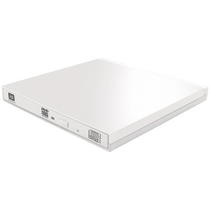 Logitec [LDR-PMK8U2CLWH] ポータブルDVDドライブ/USB2.0/薄型/USB Type-Cケーブル付/ホワイト