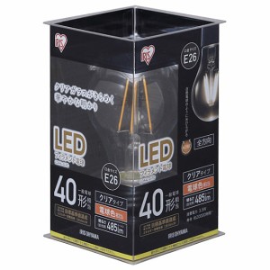 アイリスオーヤマ [LDA4L-G-FC] LEDフィラメント電球 E26 40形相当 電球色 非調光クリア