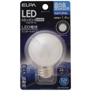 ELPA [LDG1N-G-G270] LED電球 G50形 E26 [PSE認証済]