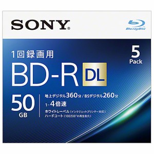 SONY(VAIO) [5BNR2VJPS4] ビデオ用BD-R 追記型 片面2層50GB 4倍速 ホワイトワイドプリンタブル 5枚パック