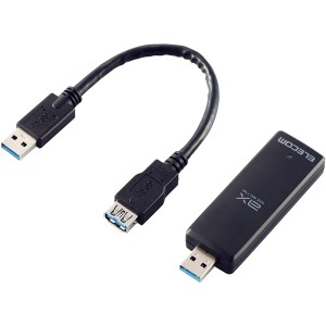 ELECOM [WDC-X1201DU3-B] 無線LAN子機/11ax/Wi-Fi6/USB3.0/ブラック