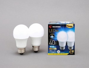 アイリスオーヤマ [LDA4N-G-4T62P] LED電球 E26 広配光 40形相当 昼白色 2個セット