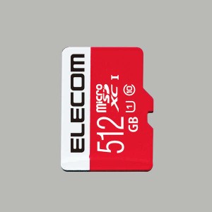 ELECOM [GM-MFMS512G] microSDXCカード/UHS-I/U1/Class10/Nintendo Switch検証済/512GB