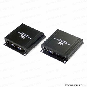 ジョブル [VKM04] VGA・USB・音声・赤外線・RS232C CAT5e伝送器