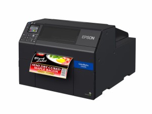 EPSON [CW-C6520AG] カラーラベルプリンター/用紙幅8インチ/フォト顔料インク搭載/オートカッターモデル