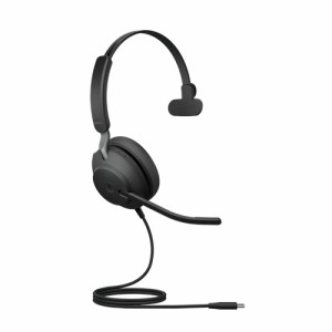 GNオーディオ [24189-899-899] Jabra USBヘッドセット USB-C 片耳 MS認定「Jabra Evolve2 40 SE USB-C MS Mono」