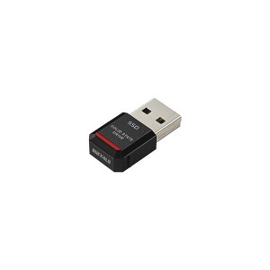 バッファロー [SSD-PST1.0U3-BA] PC対応 USB3.2(Gen1)対応 TV録画対応 SSD 1TB ブラック