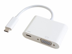 GOPPA [GP-CV15H/W] USB Type-C VGA変換アダプター(PD充電対応) ホワイト