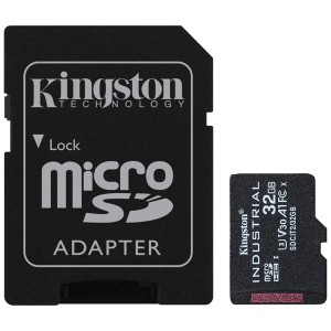 キングストン [SDCIT2/32GB] 32GB microSDHC UHS-I Class 10 産業グレード温度対応カード + SDアダプタ付属
