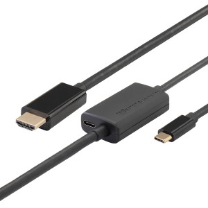 ラトックシステム [RS-UCHD4K60-1M] USB Type-C to HDMI 変換ケーブル(PD対応・1m)